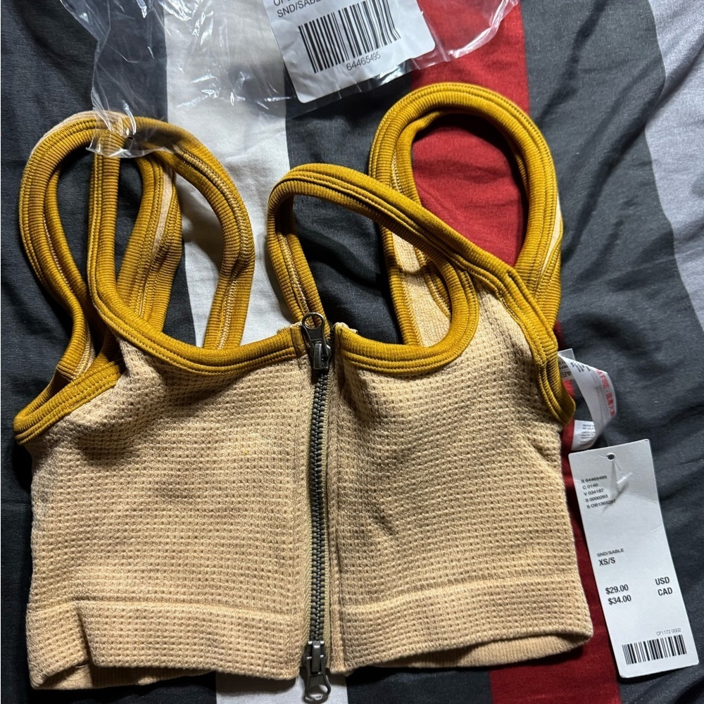 Urban Outfitters Zipper Bra Top